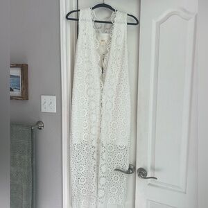 Anthropologie White Lace Dress NTW